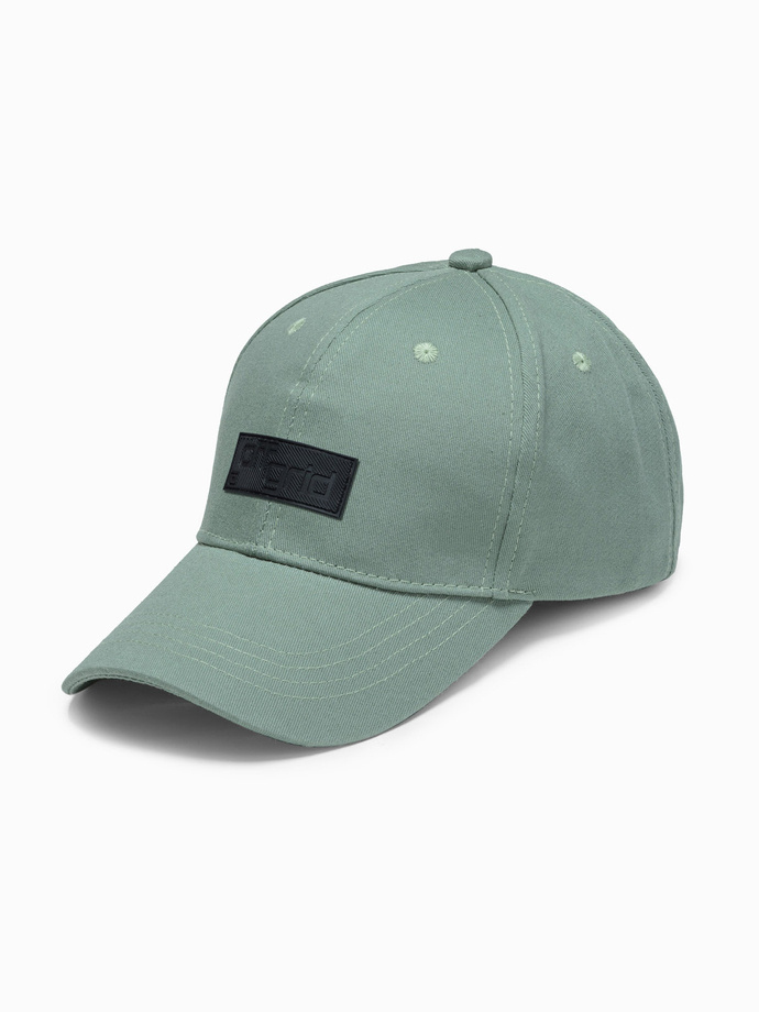 Vyriška kepurė su snapeliu - šviesiai žalia H102