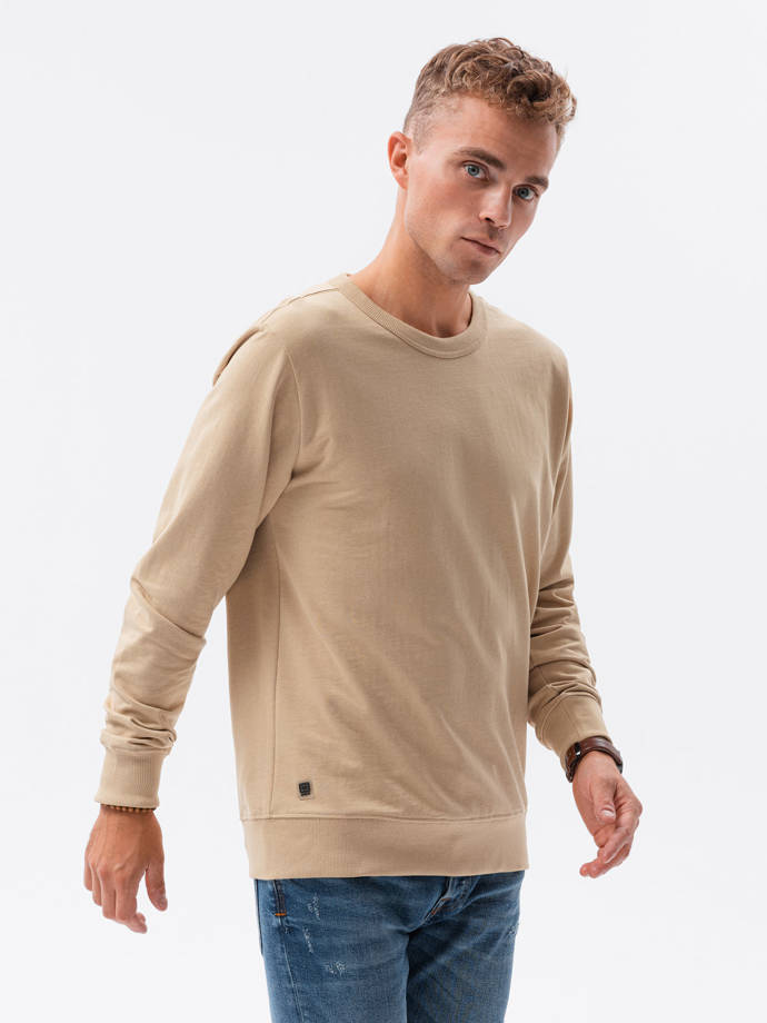 Vyriškas džemperis be gobtuvo - geltona B1153