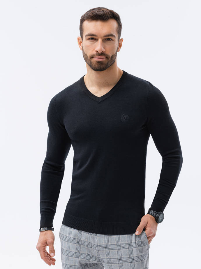 Vyriškas megztinis - juoda E191