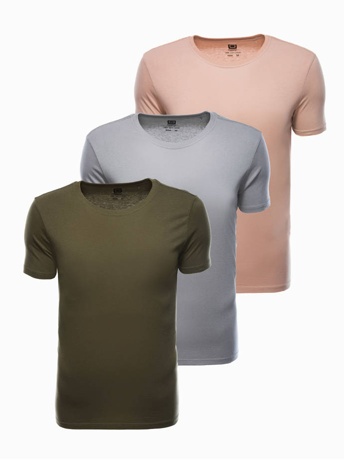 Vyriški marškinėliai be atspaudo - Vyriškos 3 vnt Z30