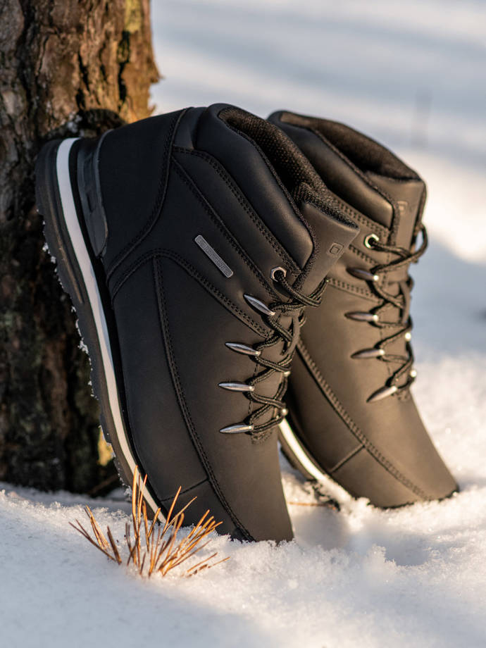 Vyriški žieminiai batai - juodi T313