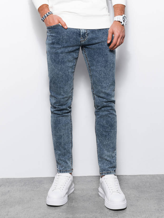 Vyriškos džinsinės kelnės SKINNY FIT - mėlynos V5 P1062